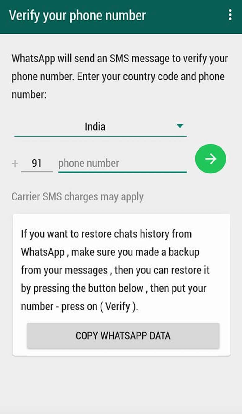 how to verify your number on gb whatsapp